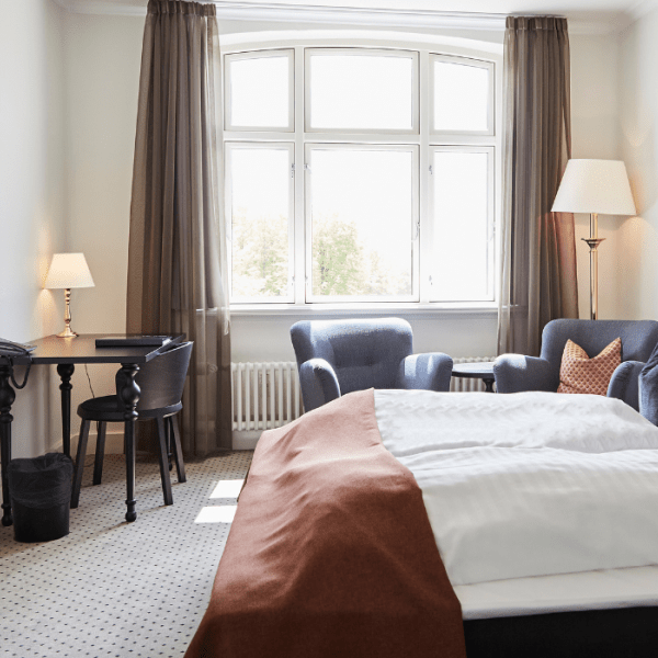 Doppelzimmer im Hotel Vejlefjord