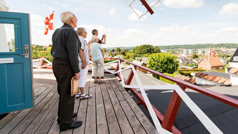 Aussicht von der Vejle Windmühle