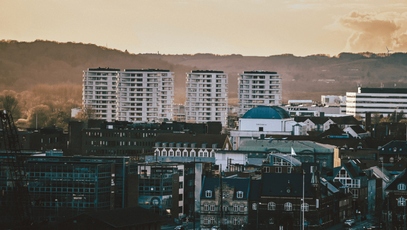 Blick auf die Stadt Vejle