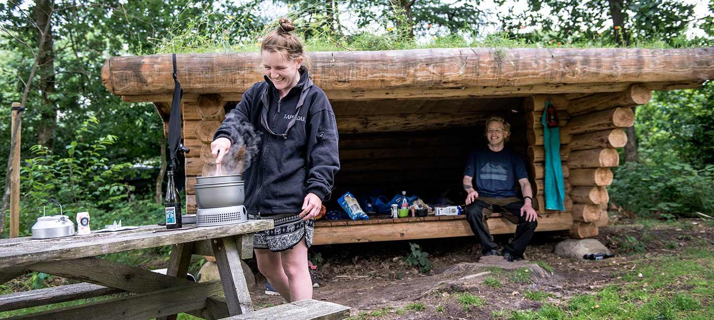 Shelterhütte am Bindeballe Købmandsgård