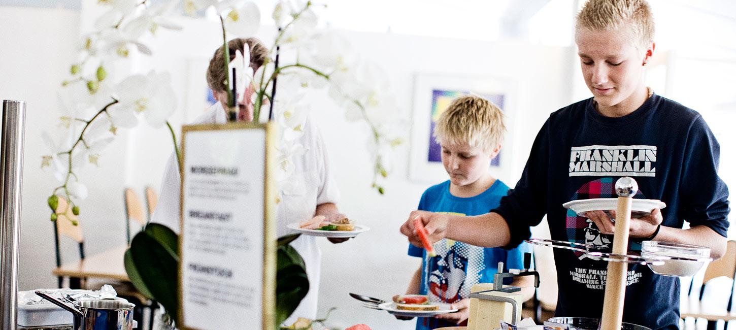 Morgenmadsbuffet på Danhostel Vejle