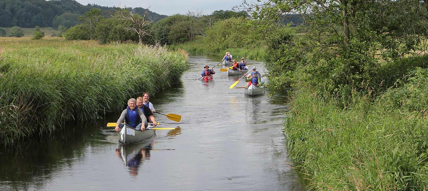 Vejle Å kanoer på åen