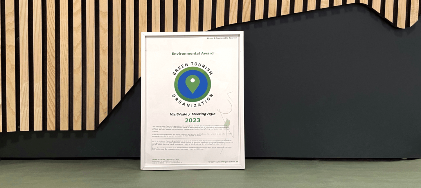 Green Tourism Organization-certifikat for VisitVejle