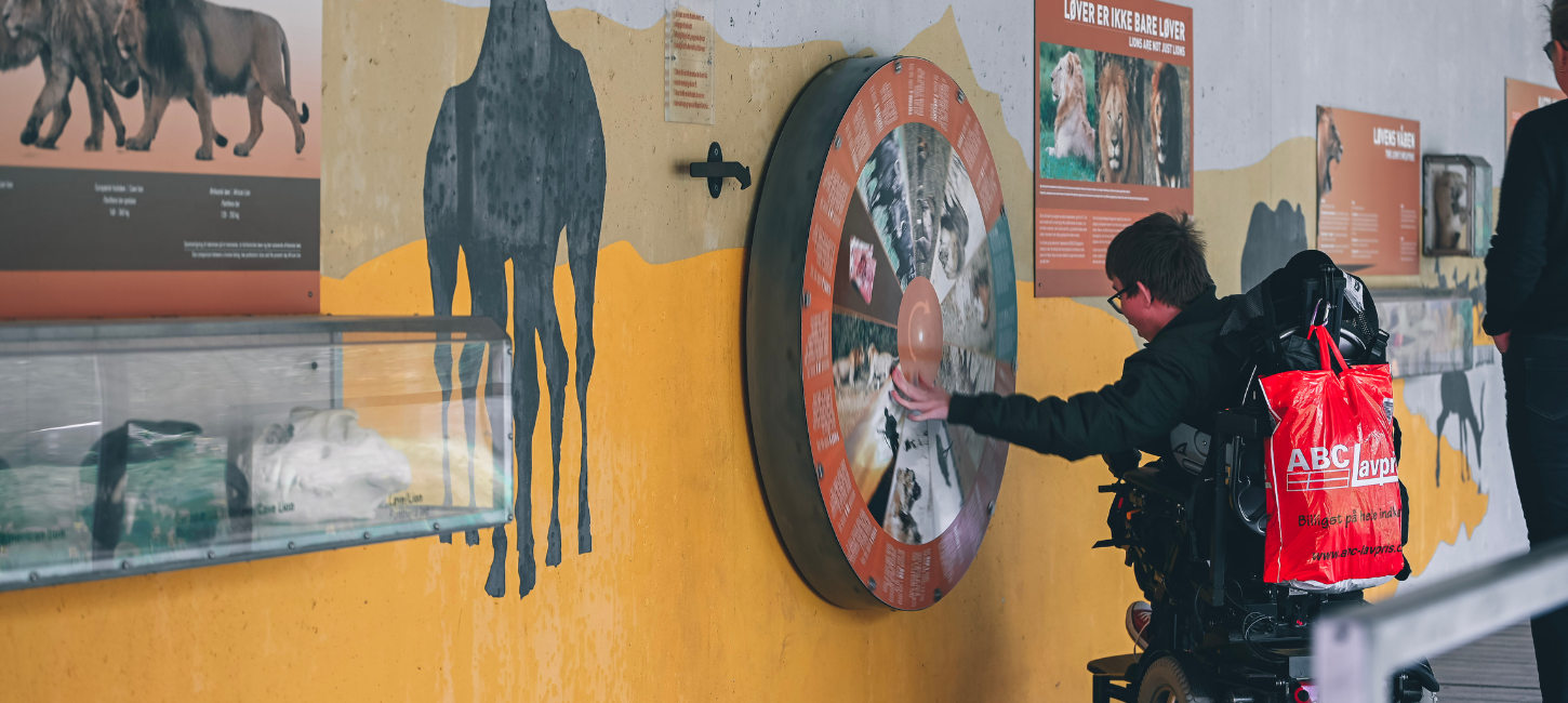 Junge auf Entdeckungstour durch die Ausstellung im GIVSKUD ZOO