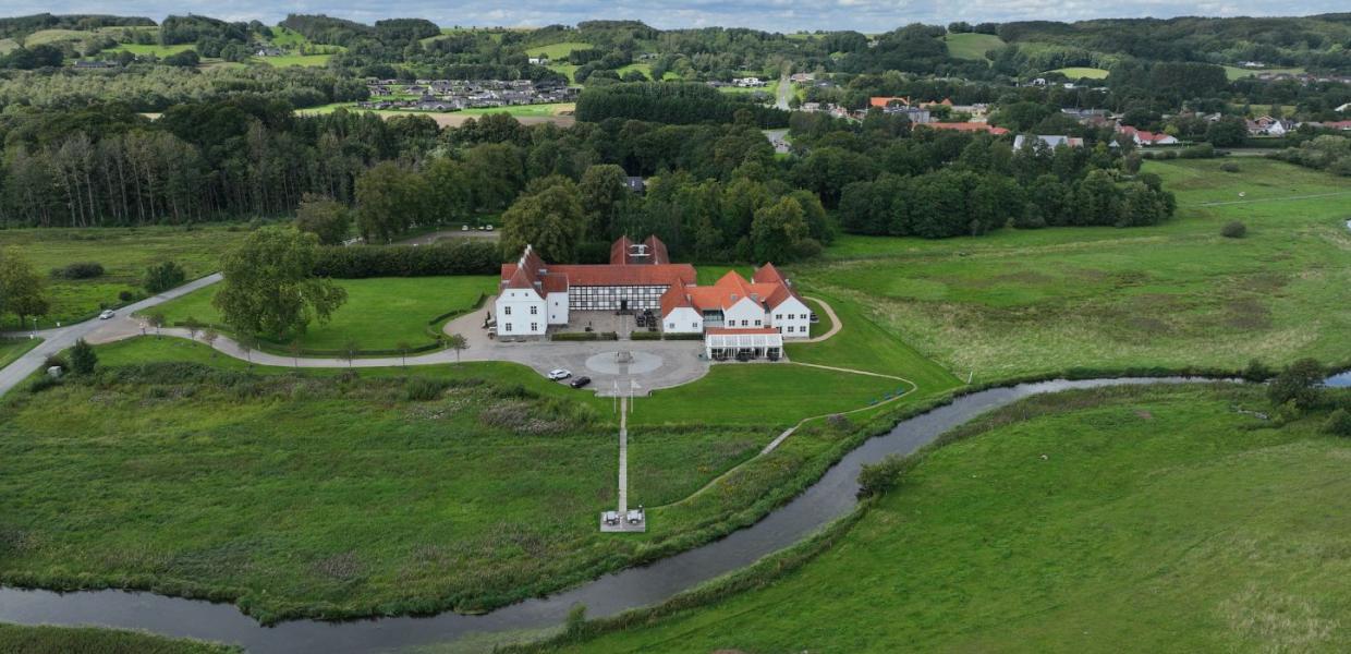 Haraldskær und Vejle Ådal von oben gesehen