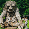 Der Troll bei der Børkop Mühle von Thomas Dambo