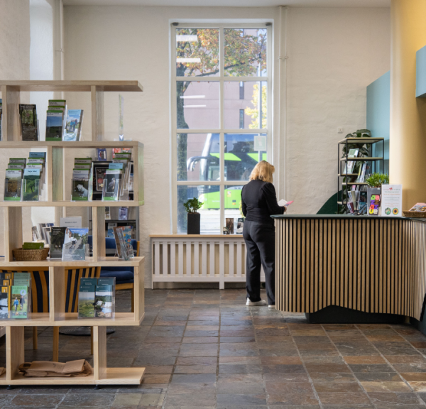 Das Tourismusbüro VisitVejle in Vejle nach der Renovierung im Jahr 2023