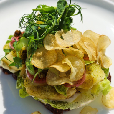 Sandwiches at Restaurant Remouladen by Vejle Harbour