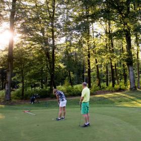 Golfer im Vejle Golf Club