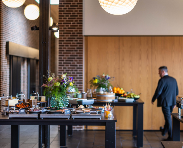 Frühstücksbuffet im Munkebjerg Hotel