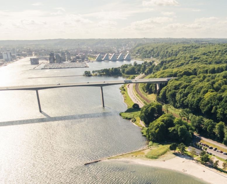 Aussicht über den Vejle Fjord