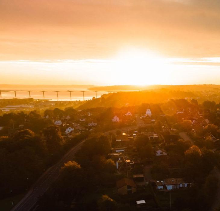 Udsigt over Vejle by